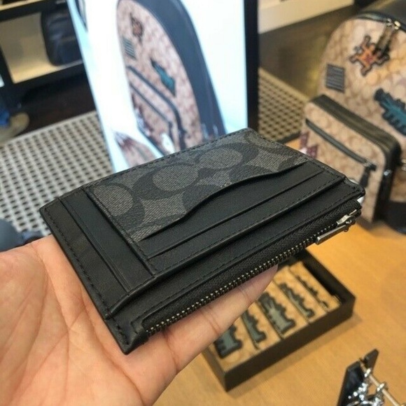Coach Bags Coach Mens Multiway Zip Card Case In Signature Poshmark